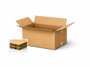 Carton double ondulation