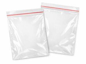 Sachets plastique à fermeture zip