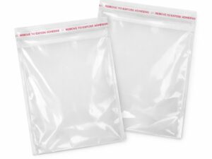 Sachets plastique à fermeture adhésive
