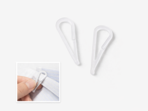 Clip plastique transparent